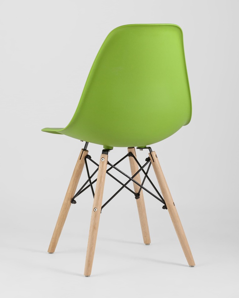 Фото №10  Стул Eames Style DSW зеленый (разборный каркас)