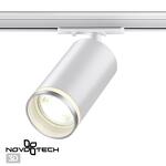 Превью фото №1  NOVOTECH 370876 PORT NT22 203 белый Светильник трековый однофазный двухжильный IP20 GU10 9W 220V ULAR