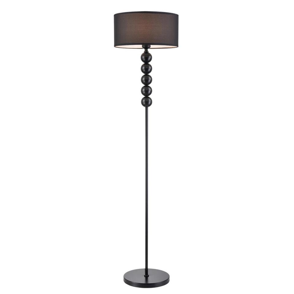 Фото №8  Торшер LUMION 8078/1F NEOCLASSI LN26 467 черный, металл/текстиль Торшер E27 1*60W 220V TAPIA
