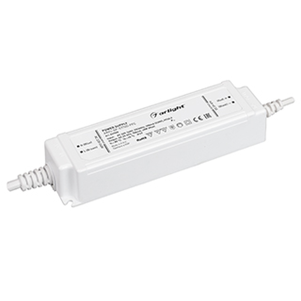 Фото №1  Arlight Блок питания ARPJ-SP-57700-PFC (40W, 29-57V, 0.7A) ( IP67 Пластик, 5 лет)
