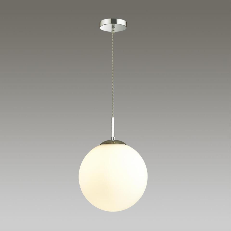 Фото №4  Подвесной светильник LUMION 4543/1 SUSPENTIONI LN26 409 хром, белый Подвес E27 60W L провода 1500мм 220V SUMMER