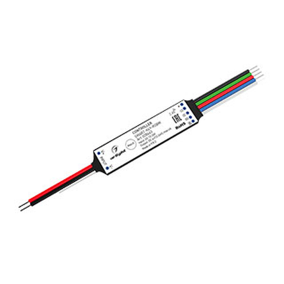 Фото №1  Arlight Контроллер SMART-K49-RGBW (12-24V, 4x1A, 2.4G) ( IP20 Пластик, 5 лет)