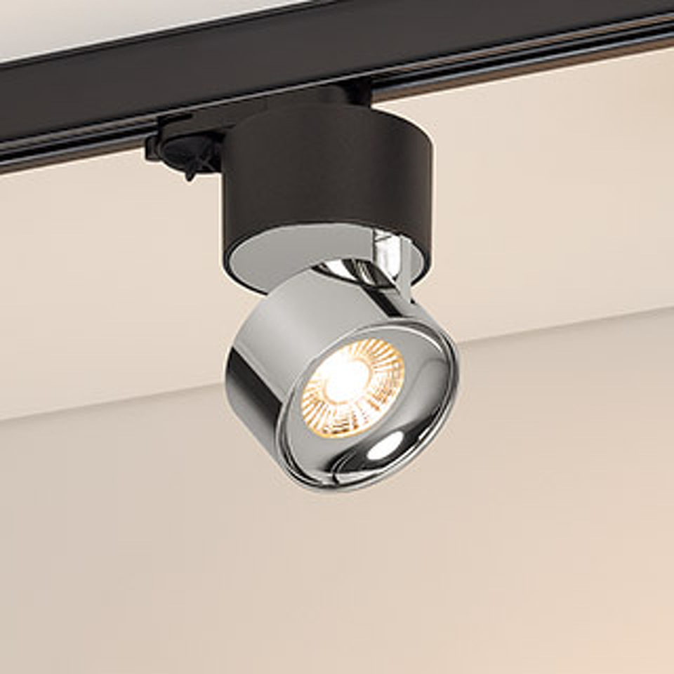 Фото №1  Arlight Светильник SP-PLURIO-TRACK-4TR-R77-9W Warm3000 (BK-CHR, 36 deg, 230V) ( IP20 Металл, 3 года)