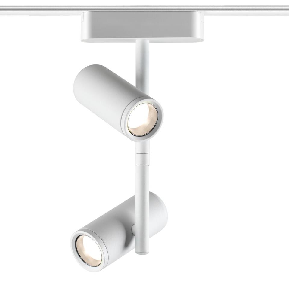 Фото №4  NOVOTECH 359107 SHINO NT23 187 белый Трековый светильник для низков. шинопровода IP20 LED 4000K 2*8W 48V 1360Лм SMAL