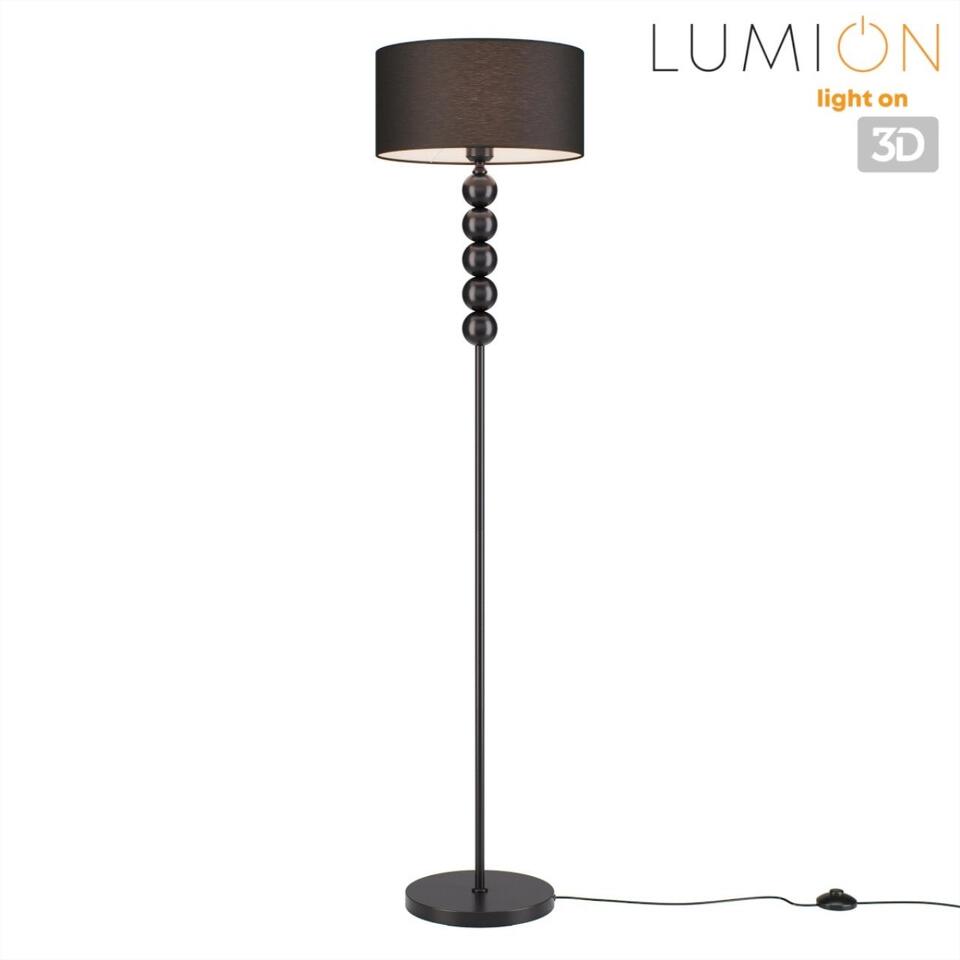 Фото №8  Торшер LUMION 8078/1F NEOCLASSI LN26 467 черный, металл/текстиль Торшер E27 1*60W 220V TAPIA
