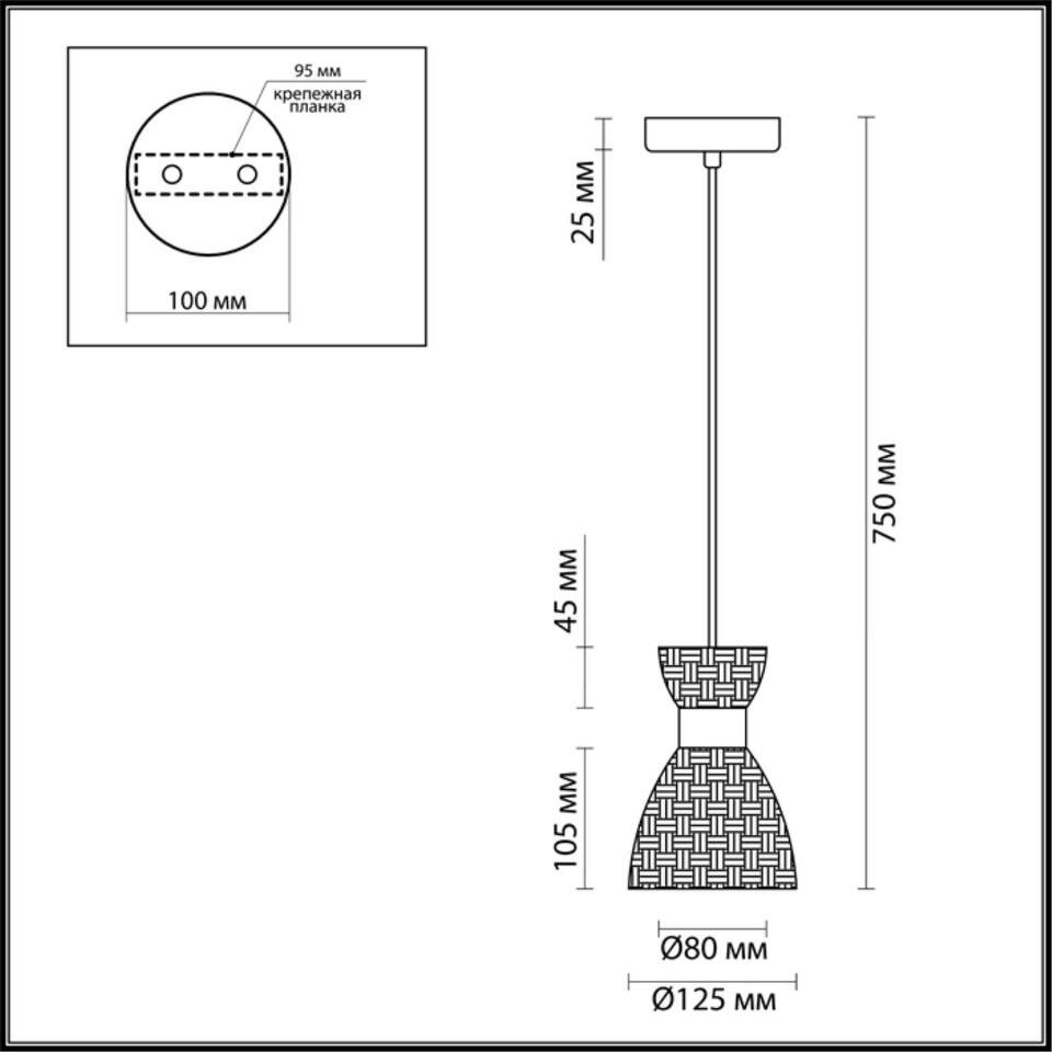 Фото №4  Подвесной светильник LUMION 3704/1 COMFI LN26 110 античная бронза Подвес E14 40W 220V JACKIE