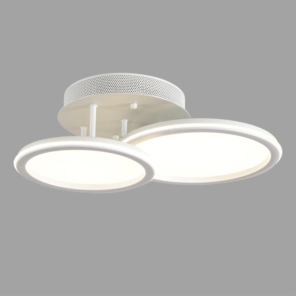Фото №9  Люстра LUMION 8380/45CL LEDIO LN26 000 белый, металл/акрил Умная люстра потолочная с ПДУ и голосовым управлением LED 45W 3000-6500К 220V ALIS SMART