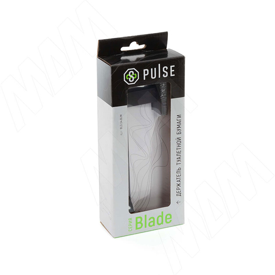Фото №4  PULSE БЛЕЙД Держатель туалетной бумаги черный матовый, BLADE (BLD.04.BLM)