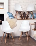 Превью фото №5  Стул Eames Style DSW белый (разборный каркас)