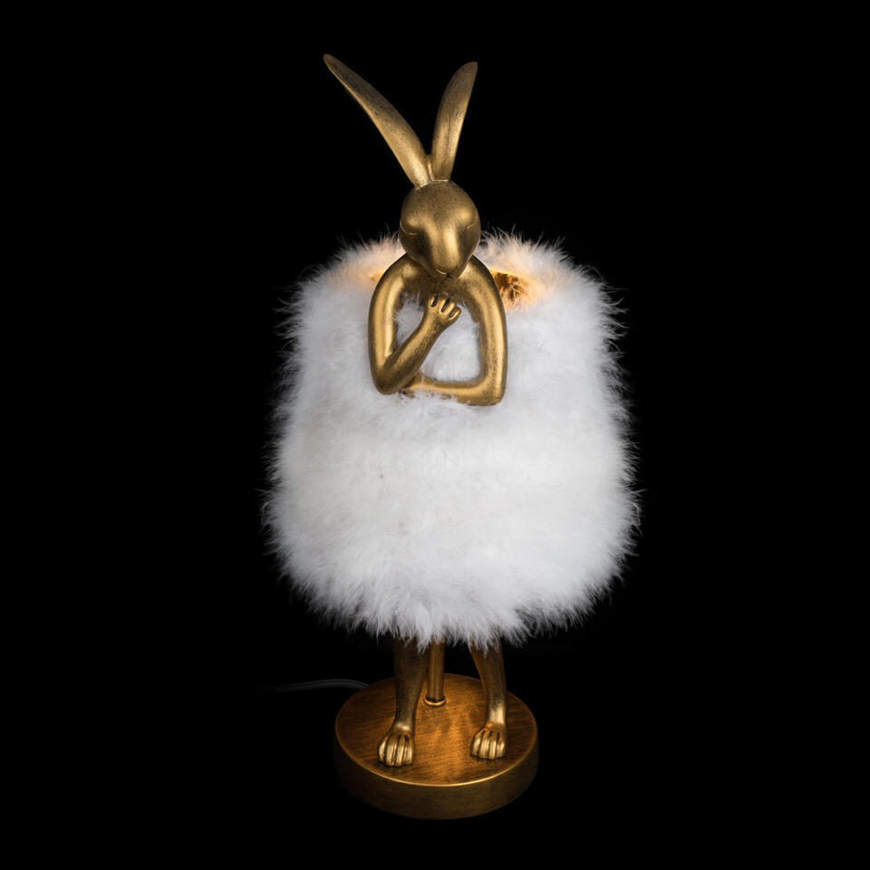 Фото №7  Настольная лампа 10315/A White fluff Настольная лампа LOFT IT Lapine