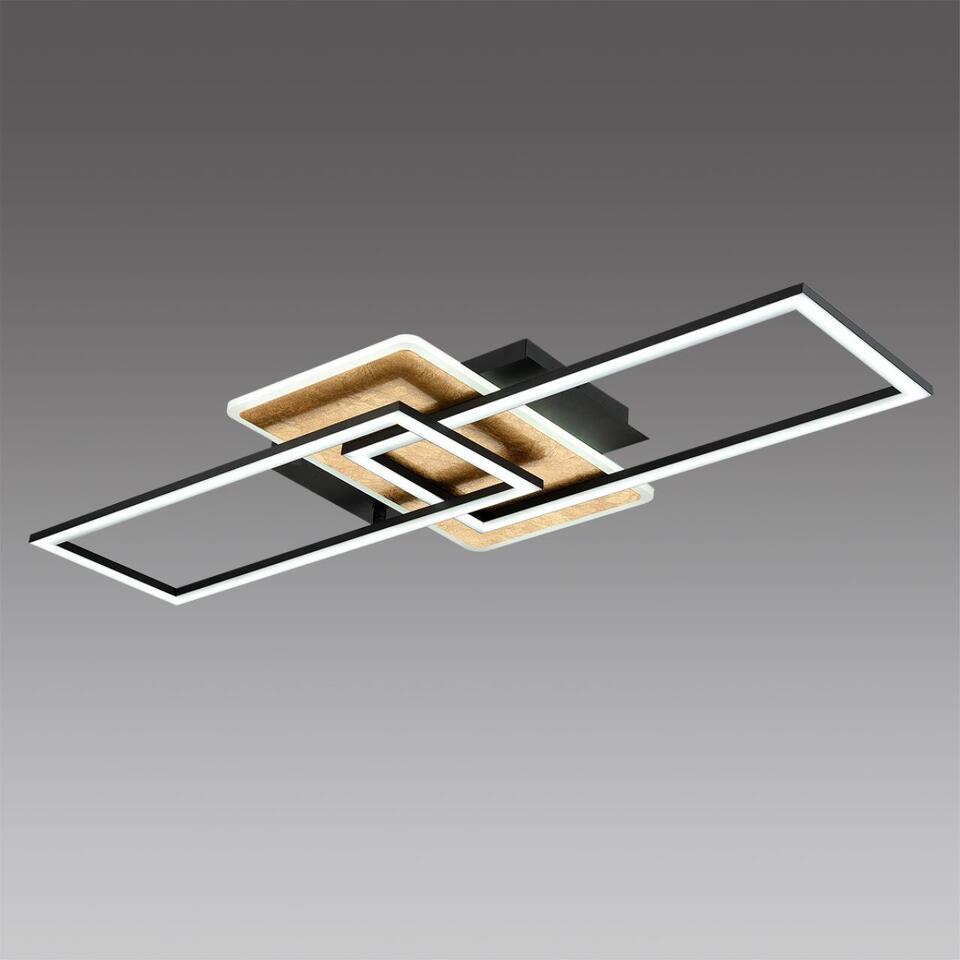 Фото №8  LUMION 8021/90CL LEDIO LN24 000 черный/золотой, металл/акрил Потолочный светильник LED 90W  3000/4000/6500К 220V GOLDY