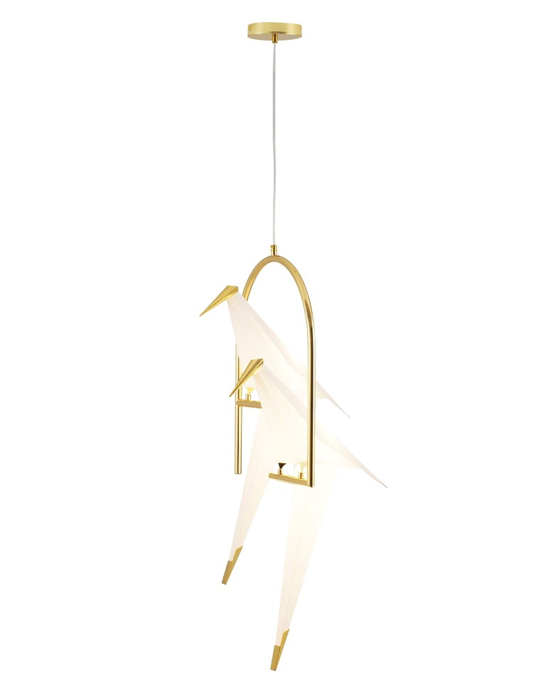 Фото №6  Подвесной светильник Подвесной светодиодный светильник Moderli V3071-2PL origami Birds 2*LED*6W