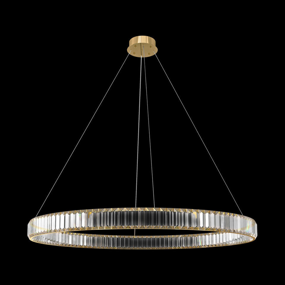 Фото №4  Подвесной светильник 10135/1000 Gold Подвесной светильник LOFT IT Crystal ring