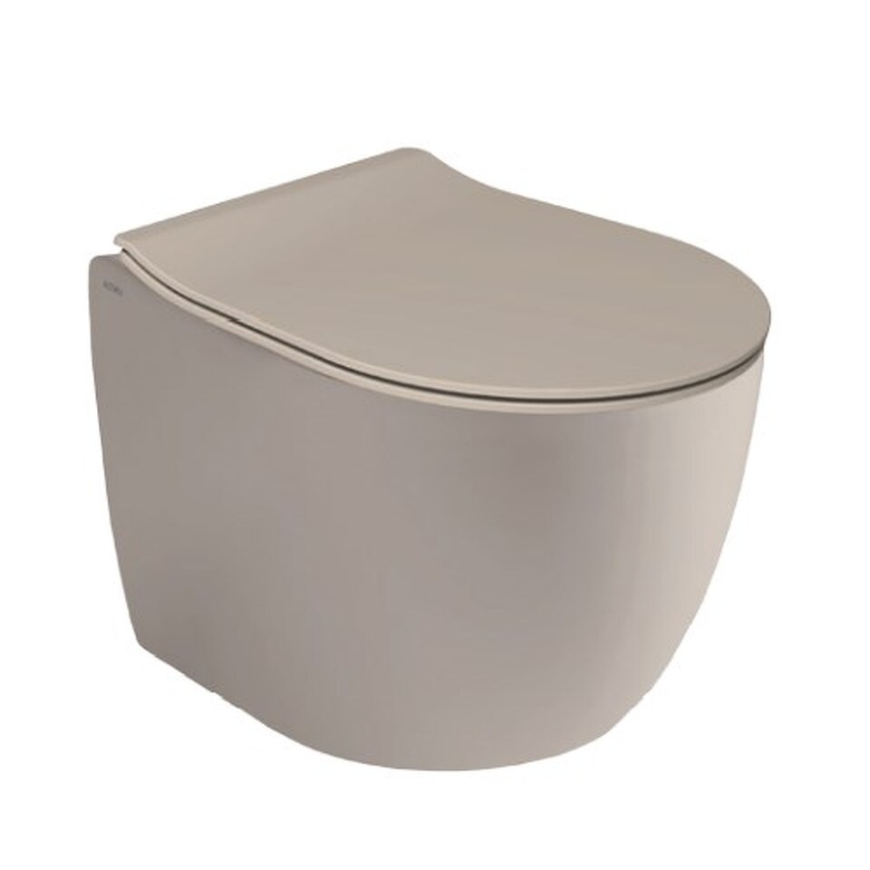 Фото №3  Унитаз 40375R Althea Cover Rimless Plus+Ton унитаз подвесной 52x36 см  Матовый лен Plus-Ton®