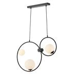 Превью фото №7  Подвесной светильник LUMION 8035/3 MODERNI LN25 000 черный/белый, металл/стекло Подвесной светильник G9 3*35W 220V ORNATO