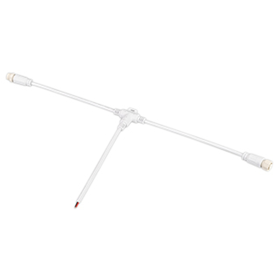 Фото №1  Arlight Коннектор питания ARL-MOONLIGHT-SPI/DMX-CON-POWER-T-MID-WIRE-WH ( IP67 Пластик, 3 года)