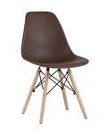 Превью фото №1  Стул Eames Style DSW коричневый (разборный каркас)