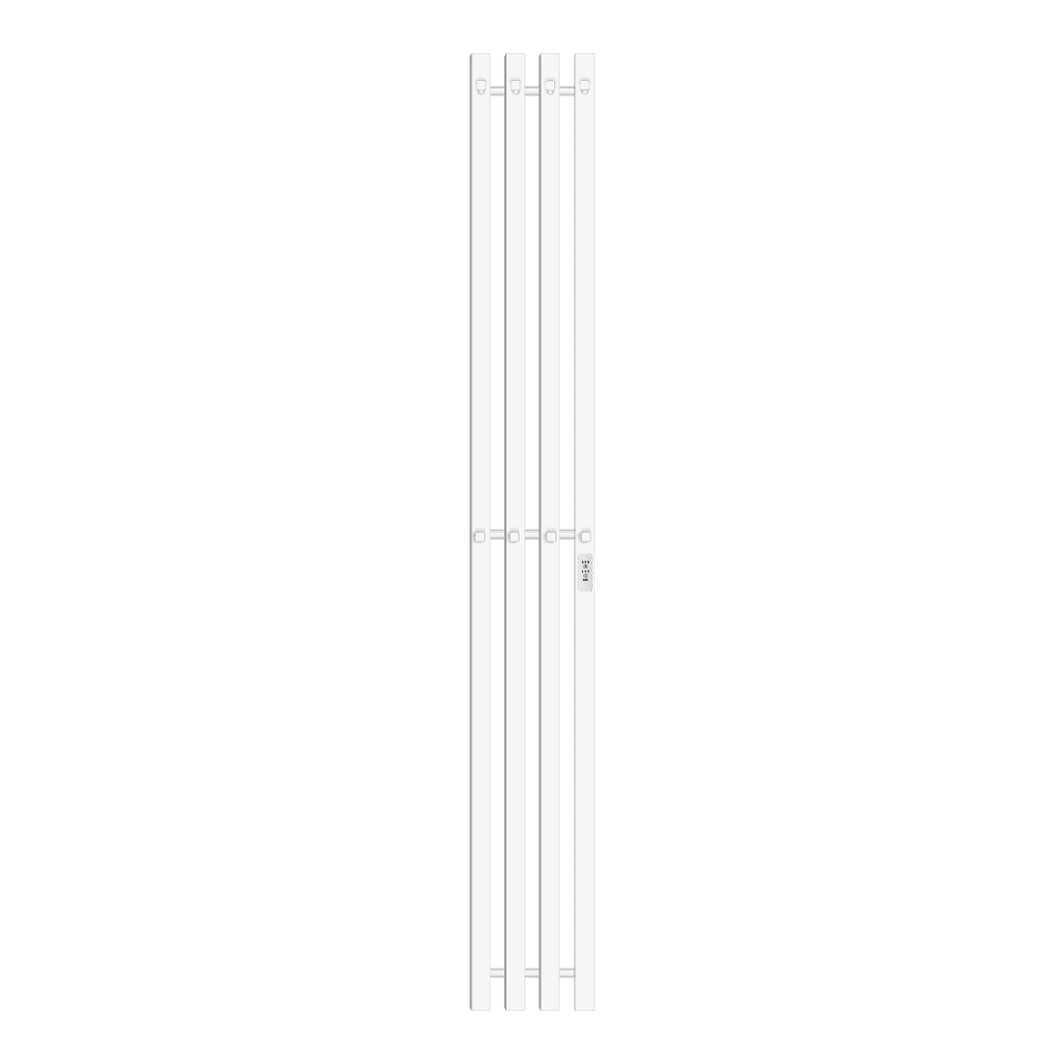 Фото №1  Полотенцесушитель Полотенцесушитель электрический Primoclima Sol Q C E White 150*18 4