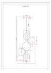 Превью фото №7  Подвесной светильник Светильник подвесной Moderli V10795-5P Renny