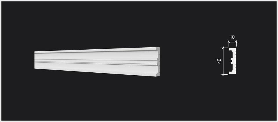 Фото №7  Молдинг Decor-dizayn DD629/Молдинг (40х10x2000мм)/55, шт
