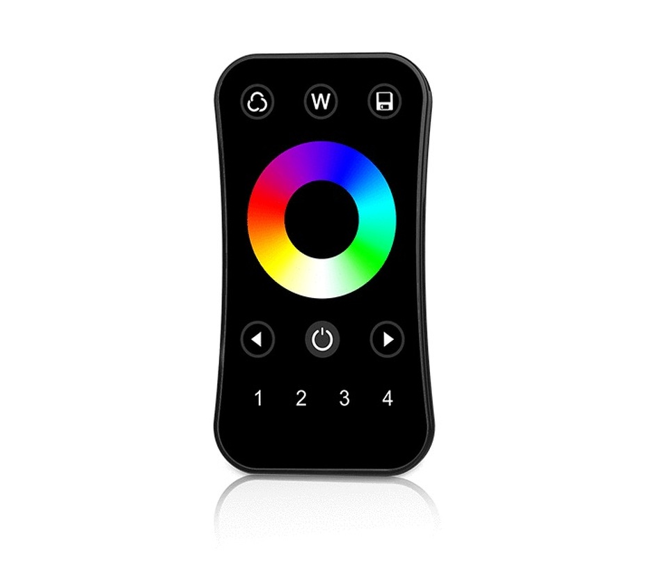 Фото №1  IARL INTELLIGENT ARLIGHT Пульт SMART-801-52-4G-1SC-RGBW Black (3V, 2.4G) ( IP20 Пластик, 5 лет)
