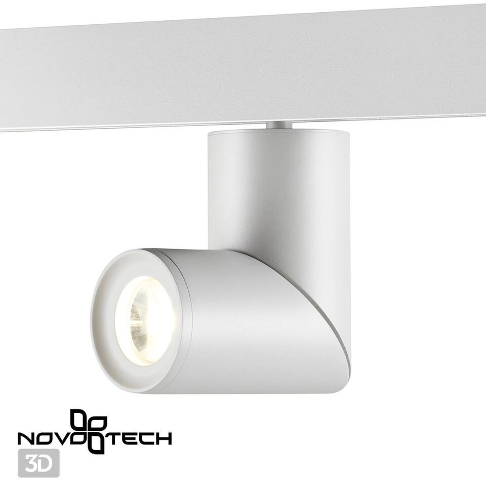 Фото №6  NOVOTECH 358546 SHINO NT21 074 белый Трековый светильник для низковольного шинопровода IP20 LED 4000K 15W 48V FLUM
