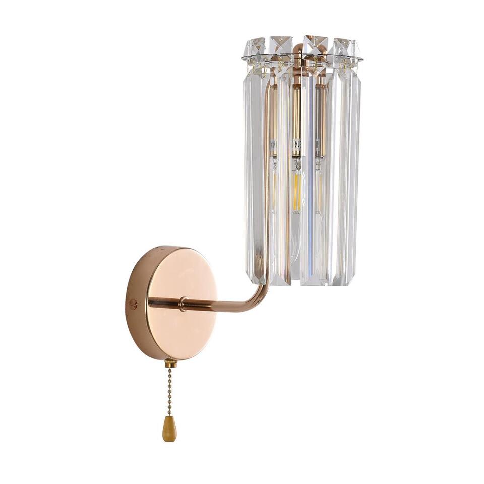 Фото №6  LUMION 8347/1W CLASSI LN26 155 золото/прозрачный, металл/хрусталь Бра E14 1*40W 220V FAVLA