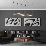 Превью фото №3  NOVOTECH 359346 KONST NT24 048 черный Светильник линейный светодиодный IP20 LED 12W 170-265V 4000K 960Лм VITZ
