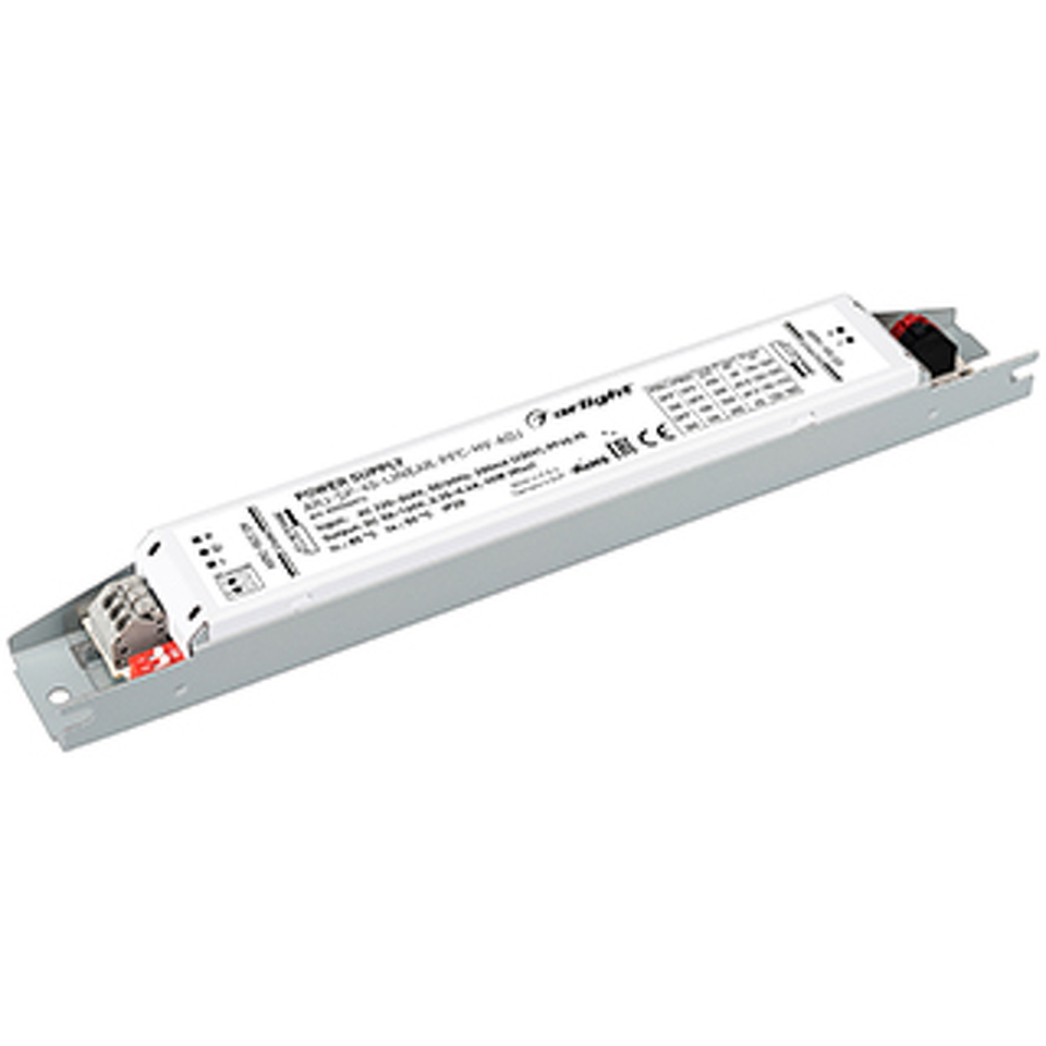 Фото №1  Arlight Блок питания ARJ-SP-40-LINEAR-PFC-HV-ADJ (40W, 50-160V, 0.25-0.4A) ( IP20 Металл, 5 лет)