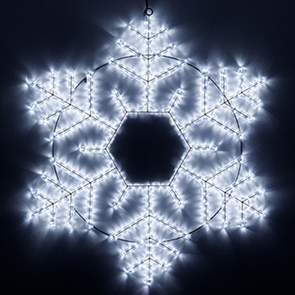 Фото №1  Ardecoled Фигура светодиодная ARD-SNOWFLAKE-M10-1000x900-504LED White (230V, 31W) ( IP65)