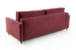 Превью фото №4  Диван Top concept Кельн диван-кровать трехместный прямой, велюр красный