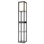 Превью фото №8  Торшер LUMION 8092/1F COMFI LN26 460 черный/белый, дерево/текстиль Торшер Е27 1*60W 220V PRACTIC