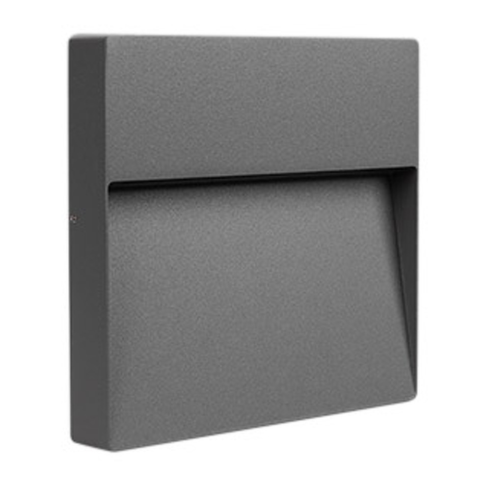 Фото №1  Arlight Светильник LGD-TRACE-S215x215-8W Warm3000 (GR, 60 deg, 230V) ( IP65 Металл, 3 года)