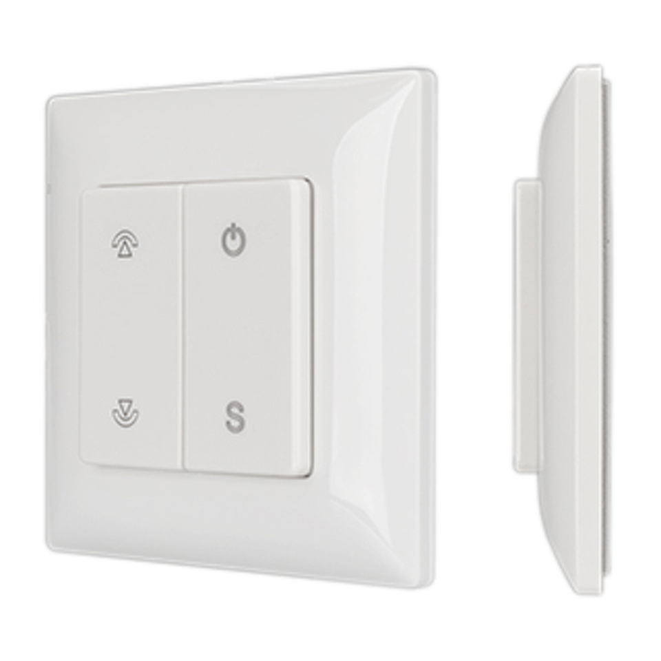 Фото №1  Arlight Панель SMART-P46-DIM-P-SUF (3V, 1 зона, Knob, 2.4G) ( Пластик)