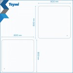 Превью фото №9  Teymi Зеркало Solli Oreol Pro 80х80, LED подсветка, сенсор