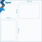 Превью фото №9  Teymi Зеркало Solli Oreol Pro 100х70, LED подсветка, сенсор