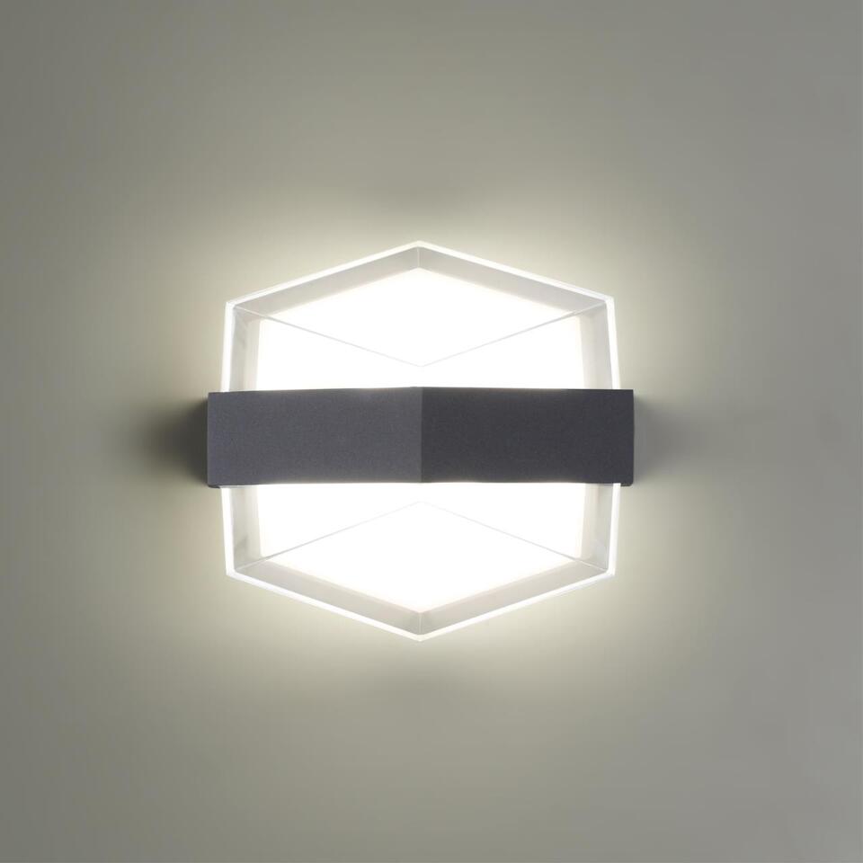 Фото №3  NOVOTECH 358574 STREET NT21 728 темно-серый Ландшафтный настенный светильник IP54 LED 4000K 12W 85-265V KAIMAS