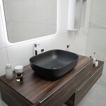 Превью фото №7  Раковина Teymi Раковина Solli 50 artceramic, накладная, Черная Матовая T50392