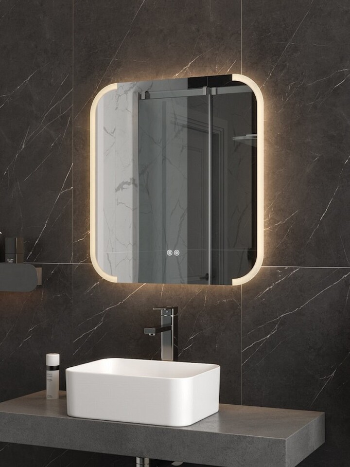 Фото №32  Teymi Зеркало Solli Luxor 600х650, LED подсветка, сенсор, антипар T20401