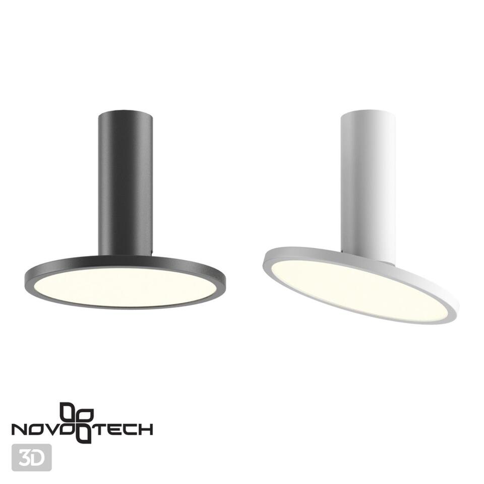 Фото №4  NOVOTECH 358346 OVER NT20 358 черный Светильник накладной IP20 LED 4000K 18W 85-265V HAT
