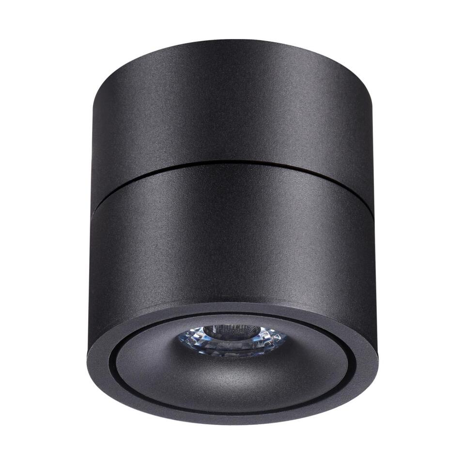 Фото №5  NOVOTECH 358773 OVER NT21 364 черный Светильник накладной светодиодный IP20 LED 15W 4000K 1300Лм 100-265V GRODA