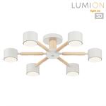 Превью фото №1  LUMION 8306/6C COMFI LN26 333 белый, дерево/металл Светильник потолочный GX53 LED 6*7W 220V VUDI