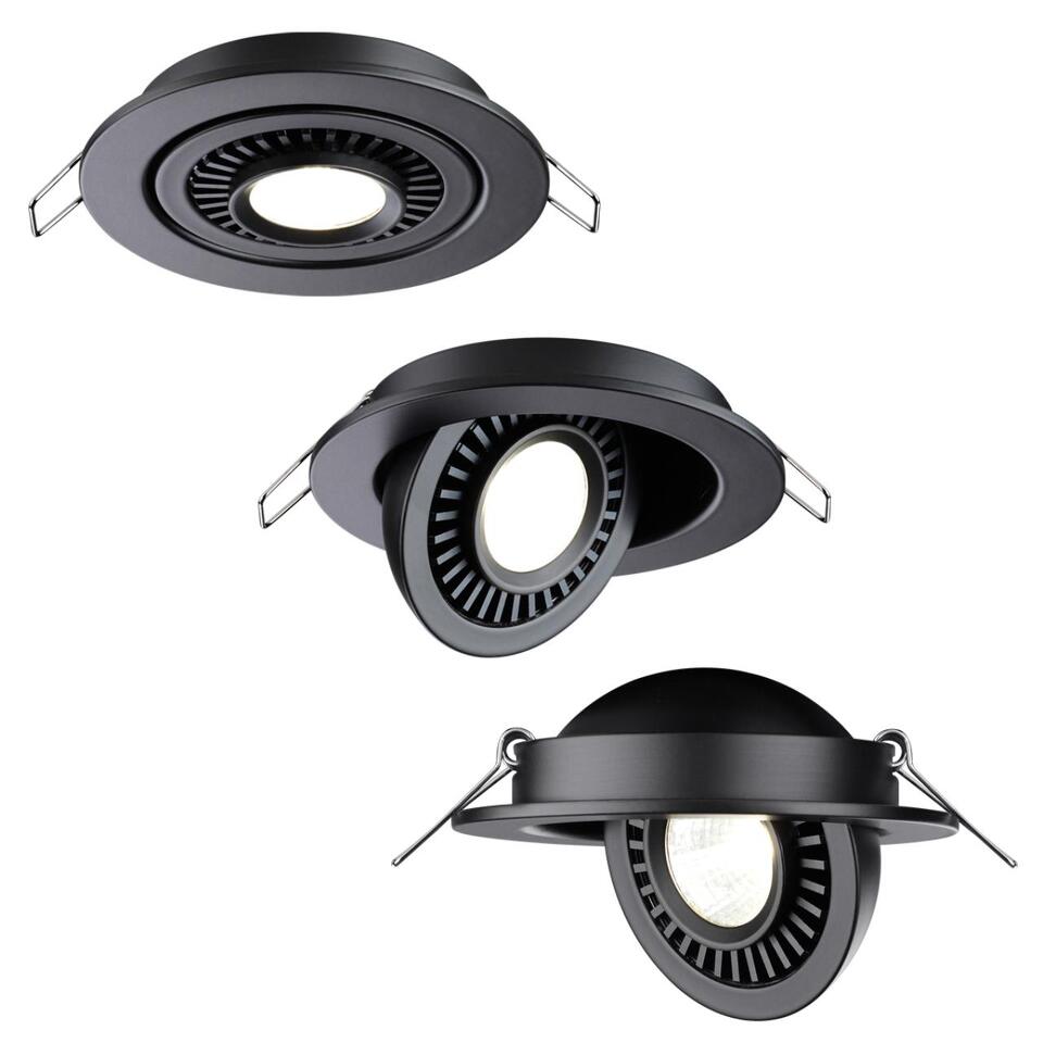 Фото №8  NOVOTECH 358816 SPOT NT21 466 черный Светильник встраиваемый светодиодный IP20 LED 9W 770Лм 4000K 220V GESSO