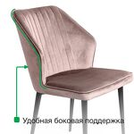 Превью фото №12  Top concept Стул Берг, бархат антрацит 14