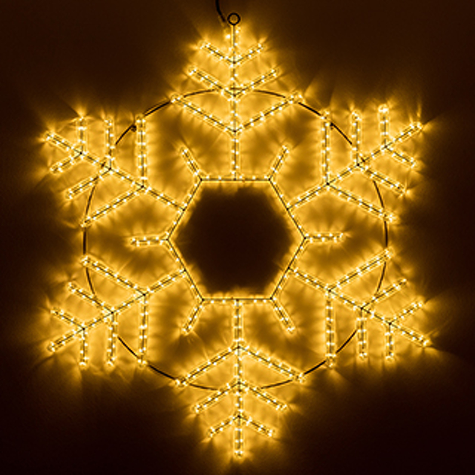Фото №1  Ardecoled Фигура светодиодная ARD-SNOWFLAKE-M10-1000x900-504LED Warm (230V, 31W) ( IP65)