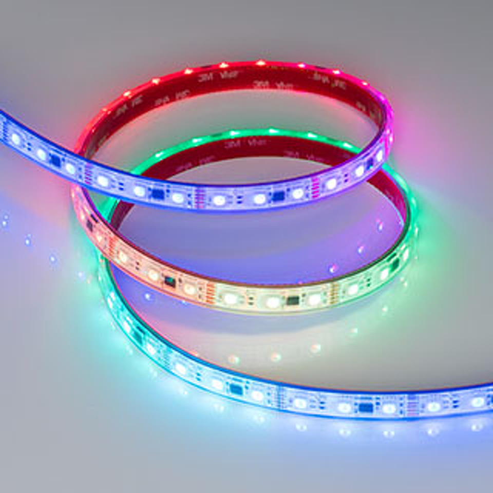 Фото №1  Arlight Лента герметичная DMX-PS-B60-12mm 12V RGB-PX3 (14 W/m, IP67, 5060, 5m) ( -)
