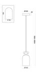 Превью фото №2  Подвесной светильник Подвесной светильник Freya FR5365PL-01CH