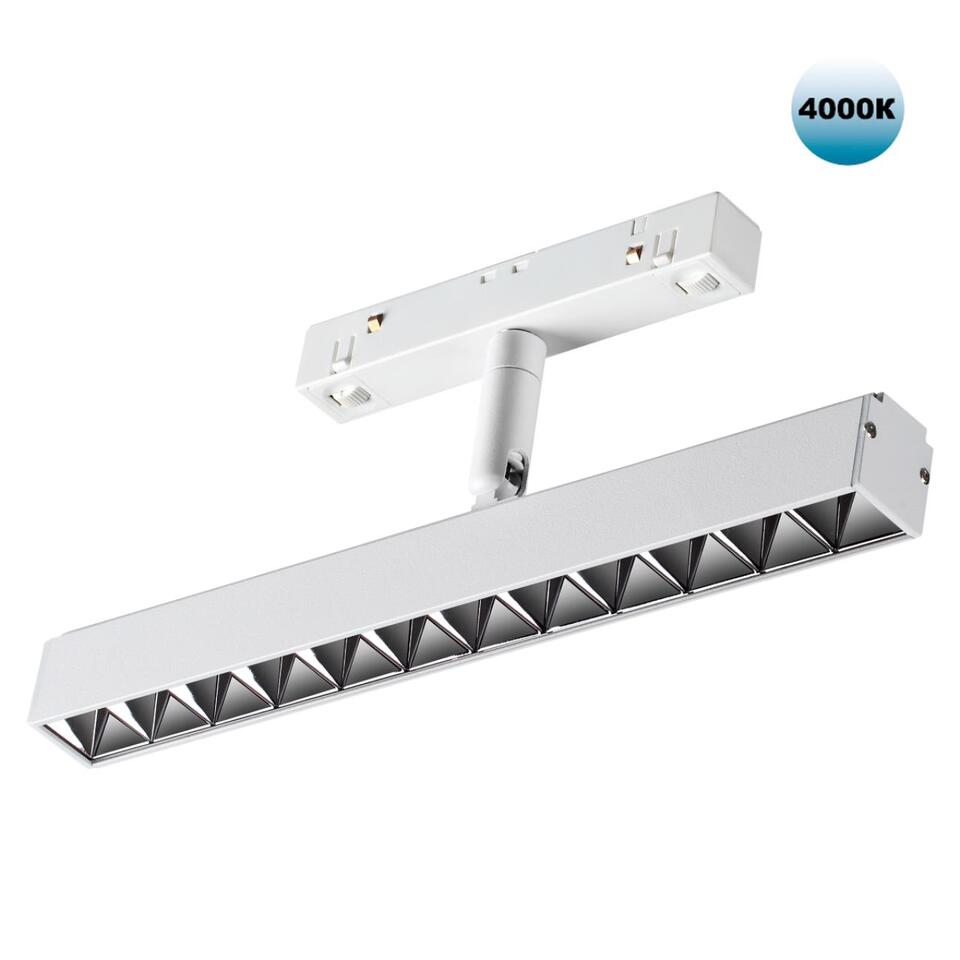 Фото №7  NOVOTECH 358609 SHINO NT21 045 белый Трековый светильник для низковольного шинопровода IP20 LED 4000K 12W 48V FLUM