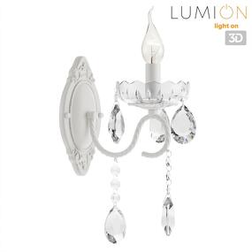 Фото LUMION 8189/1W CLASSI LN26 091 белый металл/хрусталь Бра E14 1*40W 220V SNOW