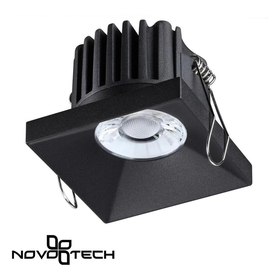 Фото №4  NOVOTECH 358481 SPOT NT21 478 черный Светильник встраиваемый IP44 LED 3000K 10W 100-265V METIS